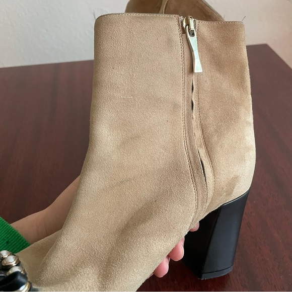 Kate Spade Orton Suede Pearl Coquette Ankle Boot - Picture 8 of 11